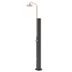 Ducha solar Chrome Antracita cobre