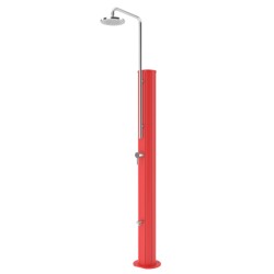 Ducha solar Chrome roja
