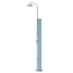 Ducha solar Chrome azul