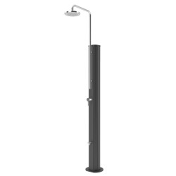Ducha solar Chrome Antracita inox